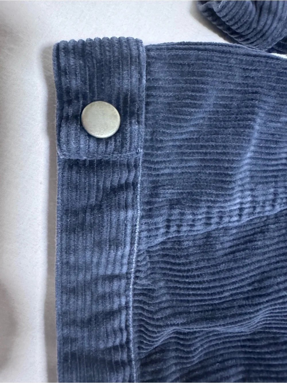 Vintage Y2K Baby Q Navy Blue Corduroy Sherpa Infant Jacket Coat 6-9M Coat VNT